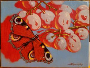 Poliscuk, Vladimir: Butterfly on Grapes