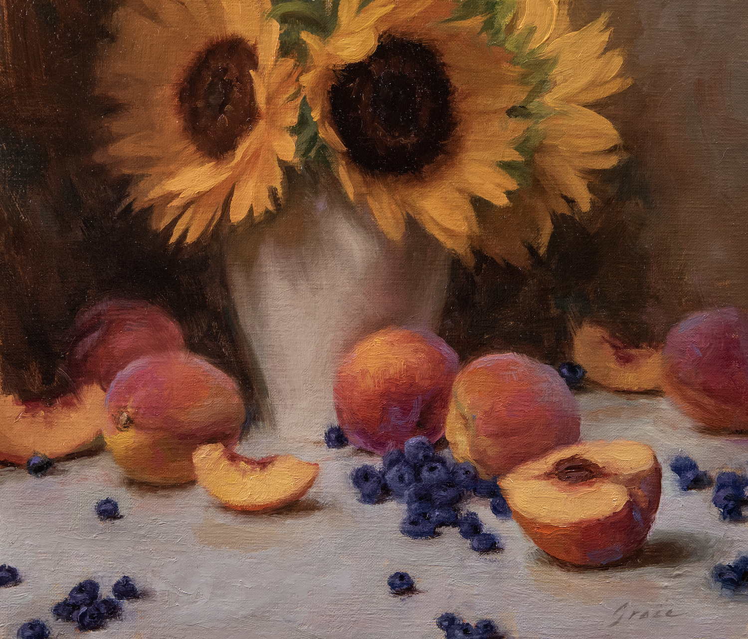DeVito, Grace: Sunflowers, Peaches, and Berries