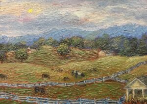 Meyer, Joan: Grazing at Dusk, New Pond Farm