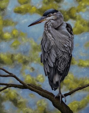 Marsan, Suzanne: Blue Heron Resting