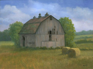 Gabel, Tarryl: Old Barn and Bales