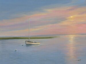 Gabel, Tarryl: Sailboat in the Sunset